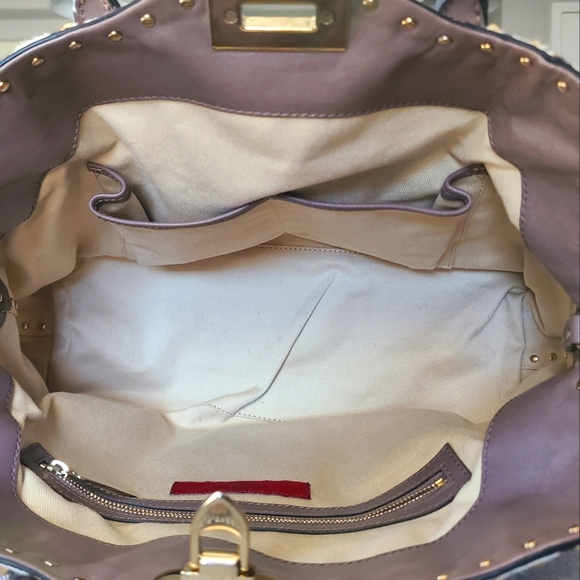 Garavani VALENTINO Exotic Leopard Calf Hair Leather Cavallini Handbag Rockstud - Picture 13 of 17